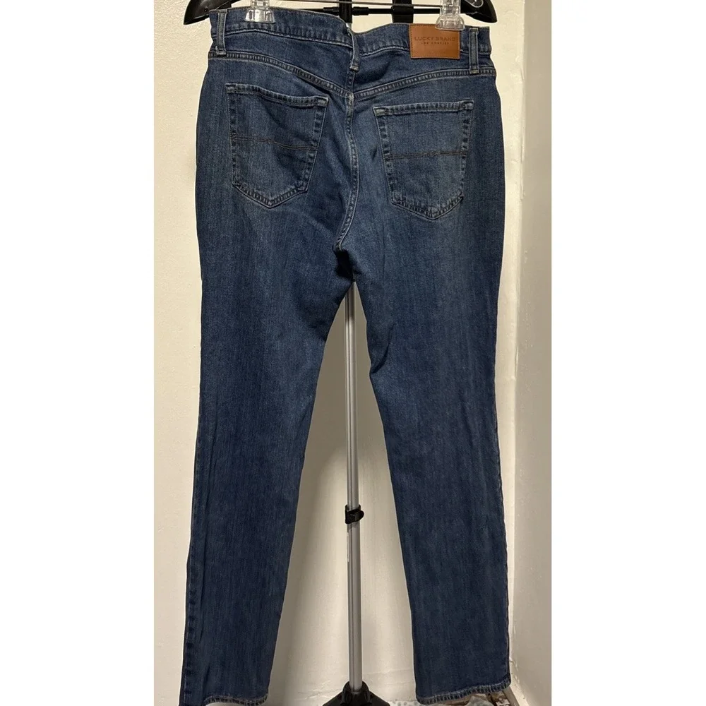 Lucky Brand 121 Slim Mens Jeans Blue Medium Wash 34x32